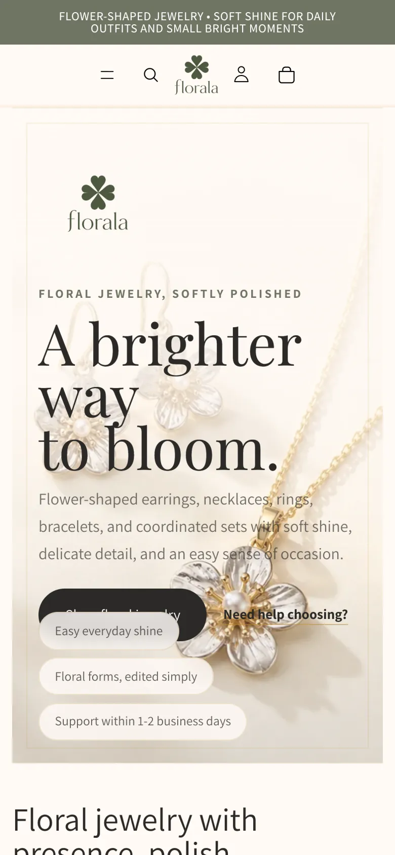 Florala 网站手机端